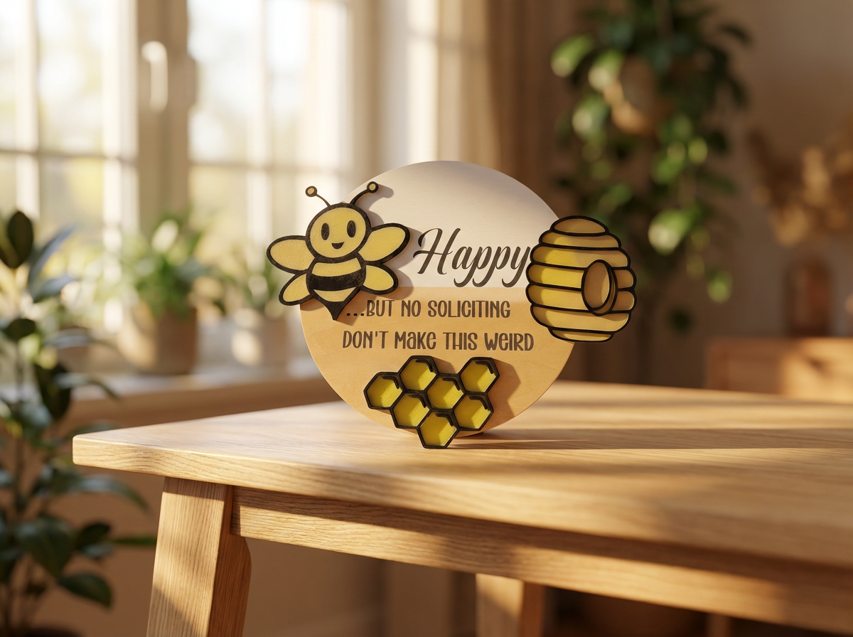 The "No Soliciting" Honeycomb Sign